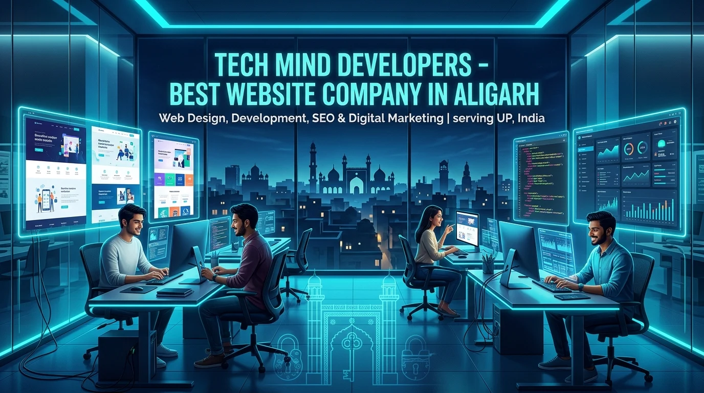 Best Website Design and Development Company in Aligarh - Tech Mind Developers
