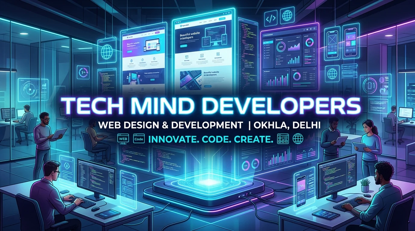 Best Website Design and Development Company in Okhla Delhi - Tech Mind Developers