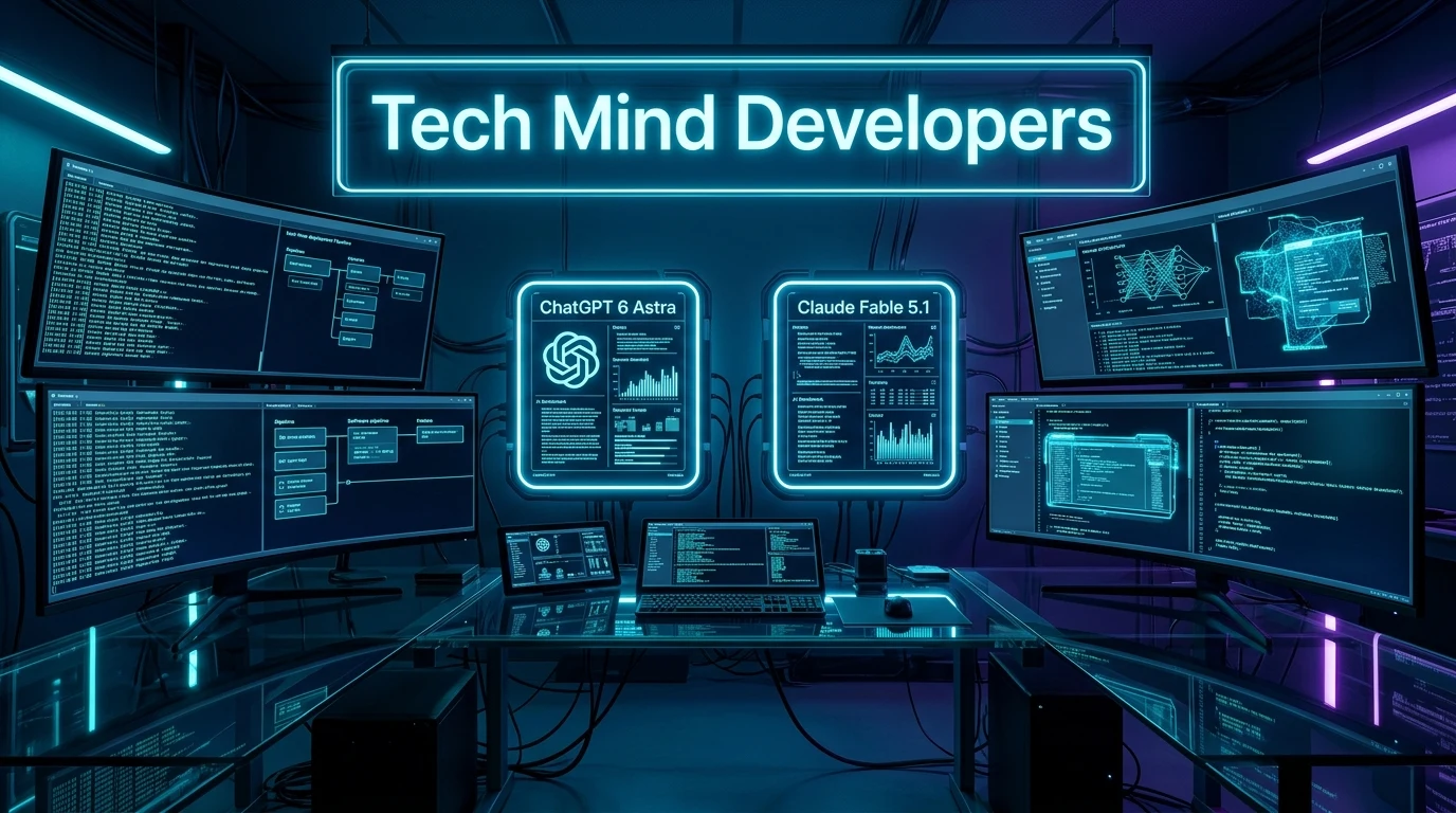 ChatGPT 6 Astra vs Claude Fable 5.1 Software Engineering - Tech Mind Developers