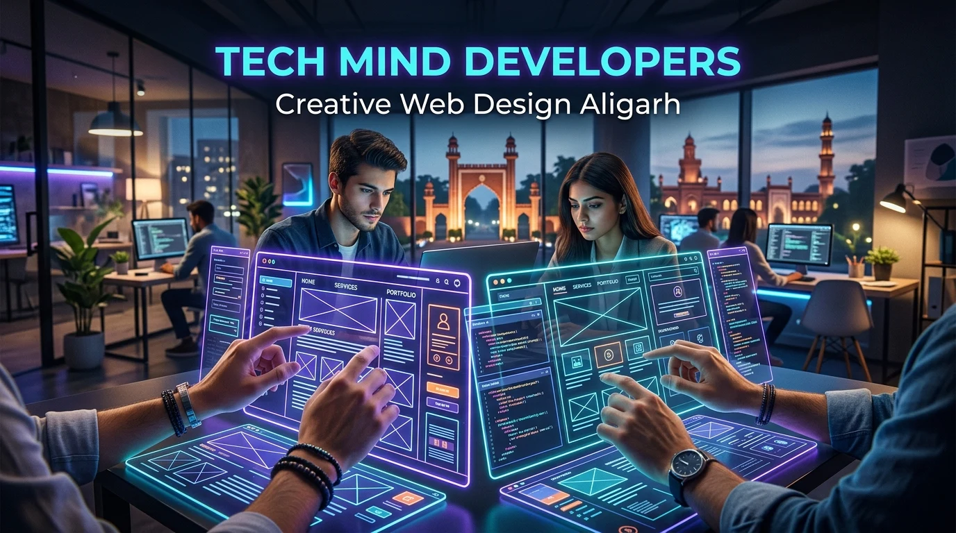 Creative Website Designing Company in Aligarh - Tech Mind Developers