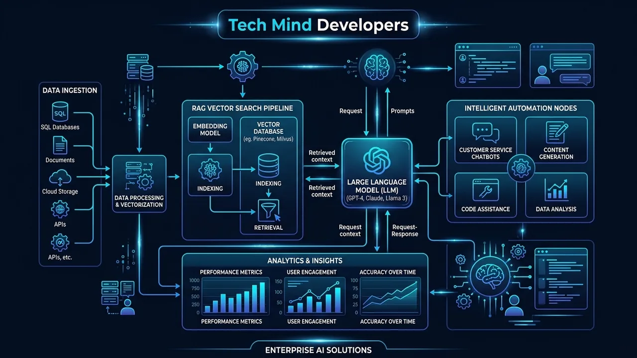 How Businesses Can Use Large Language Models Today: Practical Guide and Business ROI - Tech Mind Developers