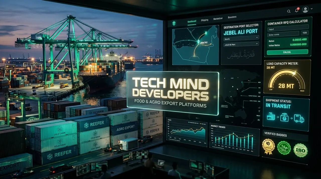 Food and Agro Export Digital Command Center and Container RFQ Platform - Tech Mind Developers