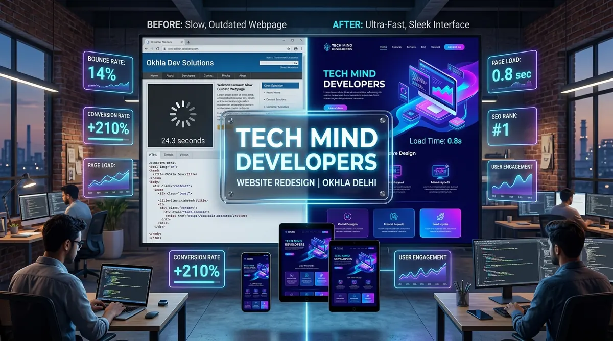 Website Redesign Company in Okhla Delhi - Tech Mind Developers