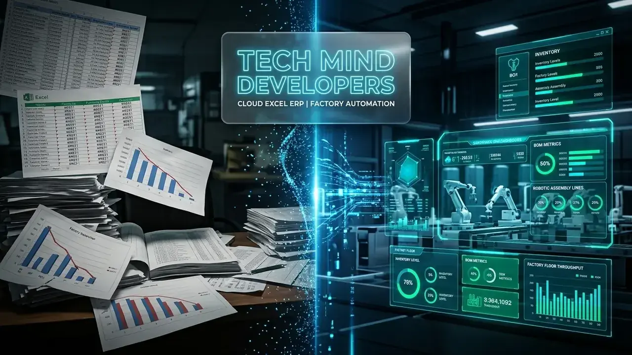 Why 80% of Manufacturing Units Struggle on Excel Spreadsheets - How Cloud Excel ERP Solves It